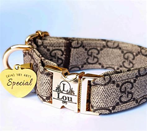 gucci dog collars and leashes|authentic Gucci dog collar.